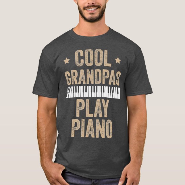 Camiseta Los abuelitos de Guay tocan pianista de regalo de  (Anverso)