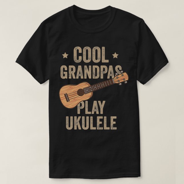 Camiseta Los abuelitos de Guay tocan Ukulele Music Guitar d (Diseño del anverso)
