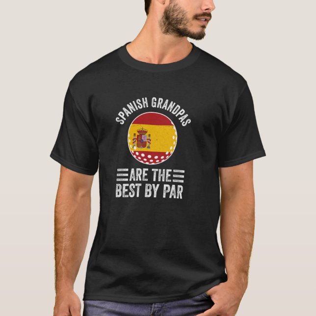 Camiseta Los Abuelos Españoles Son Los Mejores De Par Golf  (Anverso)