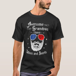 Camiseta Los Abuelos Impresionantes Tienen Tatuajes Y Barba