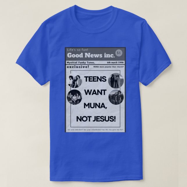 Camiseta los adolescentes quieren muna no jesus MUNA poster (Diseño del anverso)