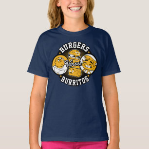 Camiseta ¡Los adolescentes se van! Burgers contra burrito
