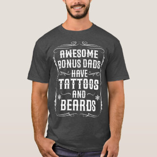 Camiseta Los adorables papás extra tienen tatuajes y barbas