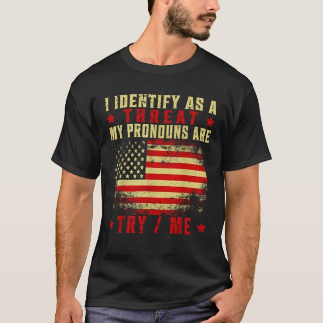 Camiseta Los Adultos Unisex Son Divertidos, Me Identifico C (Anverso)