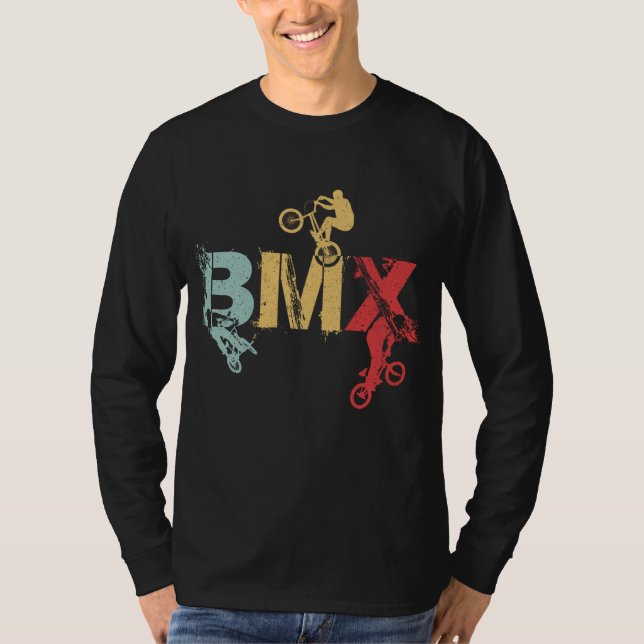 Camiseta Los aficionados a la bicicleta de cosecha BMX rega (Anverso)