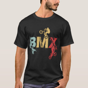 Camiseta Los aficionados a la bicicleta de cosecha BMX rega