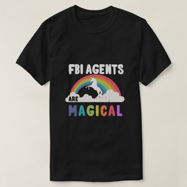 Camiseta Los Agentes Del Fbi Son Mágicos (Diseño del anverso)
