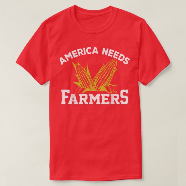 Camiseta Los agricultores estadounidenses necesitan agricul (Diseño del anverso)