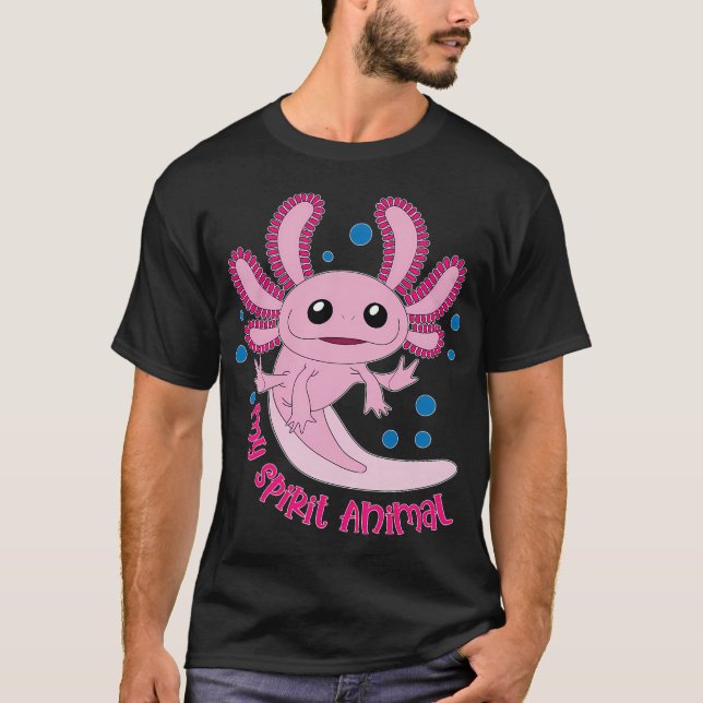 Camiseta Los ajolotes son mi Animal Espiritual (Anverso)