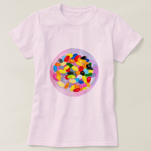 Camiseta Los alegres dulces y coloridos gelatinas (Diseño del anverso)