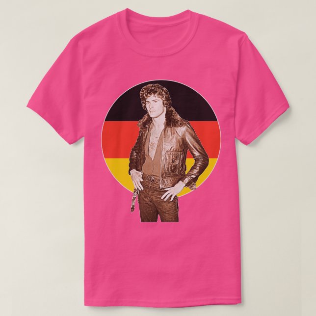 Camiseta Los alemanes aman a David Hasselhoff (Diseño del anverso)