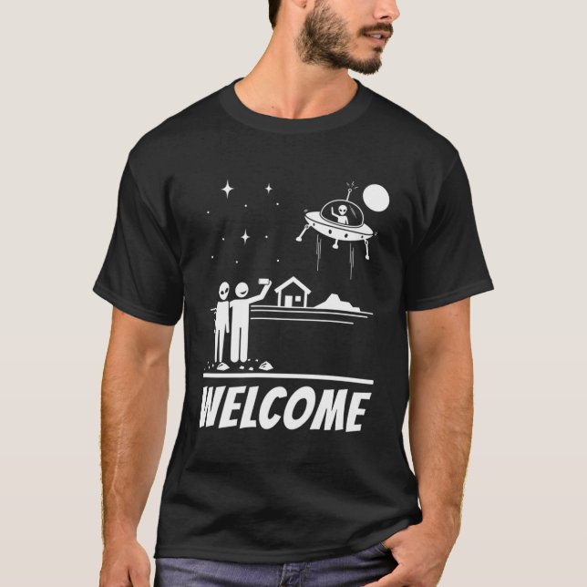 Camiseta Los Alienígenas están llegando a la bienvenida (Anverso)