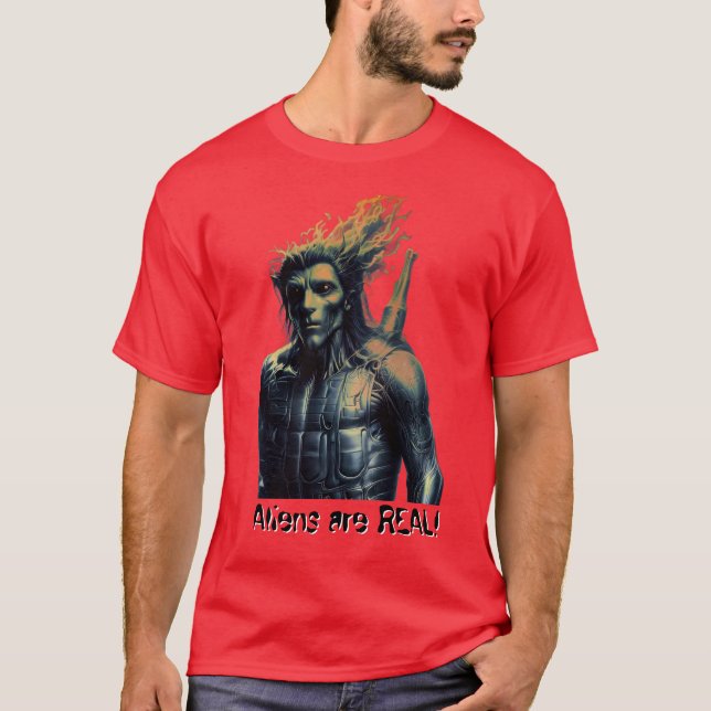 Camiseta Los alienígenas son REALES! (Anverso)