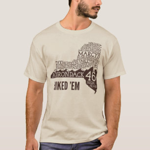 Camiseta Los altos picos de Adirondack caminaron la