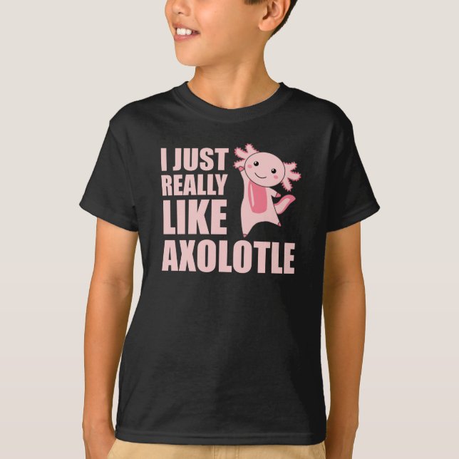 Camiseta Los Amantes De Axolotl Aman A Los Animales Aburrid (Anverso)