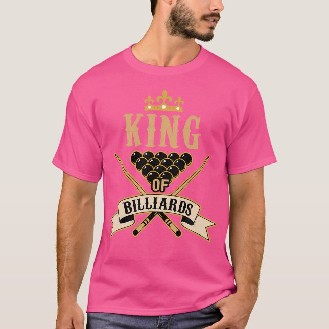 Camiseta Los Amantes De Billiard Snooker Son El Rey De Bill (Anverso)