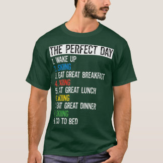 Camiseta Los Amantes De Esquiar En La Nieve Se Encantan Del