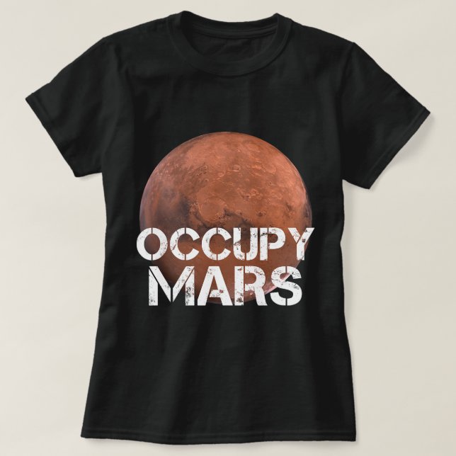 Camiseta Los amantes de la astronomía ocupan el planeta ter (Diseño del anverso)