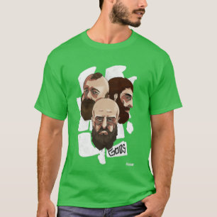 Camiseta Los amantes de la barba de los dioses no se asusta