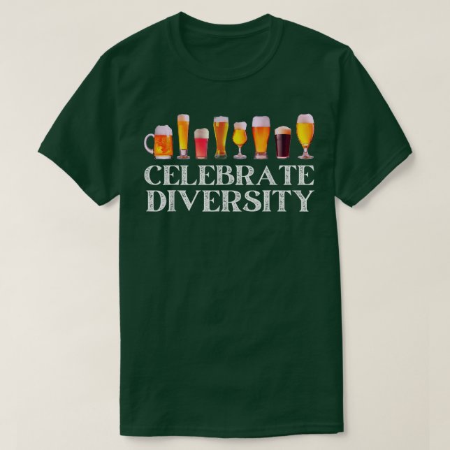 Camiseta Los amantes de la cerveza artesanal celebran la di (Diseño del anverso)