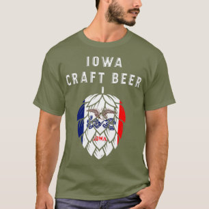 Camiseta Los amantes de la cerveza de la bandera del estado