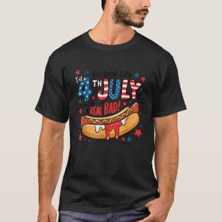 Camiseta Los amantes de la comida se parecen al 4 de julio