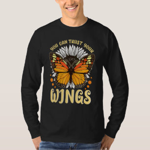 Camiseta Los amantes de la mariposa monarca citan a las muj