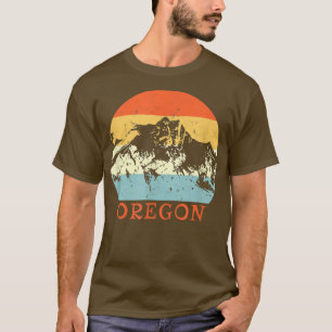 Camiseta Los amantes de la montaña de Oregón disfrutan de l