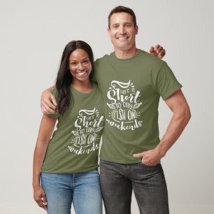 Camiseta los amantes de la pesca divertida palabra arte T-S