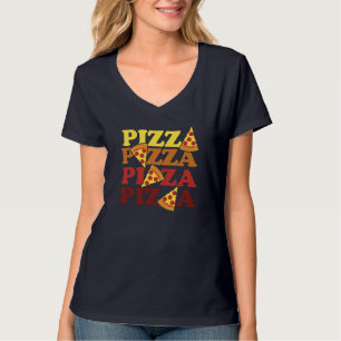Camiseta Los amantes de la pizza pizza pizza pizza retro pi