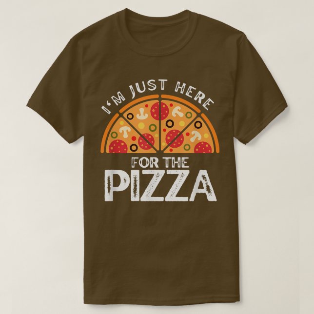 Camiseta Los Amantes De La Pizza Son Graciosos.  (Diseño del anverso)