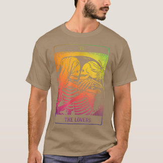 Camiseta Los amantes de la tarjeta Tarot en el Gótico lésbi