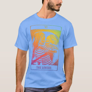 Camiseta Los amantes de la tarjeta Tarot en el Gótico lésbi