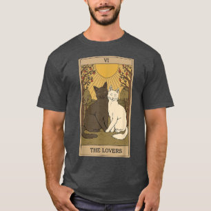 Camiseta Los amantes de la tarjeta tarot vintage, magia, oc