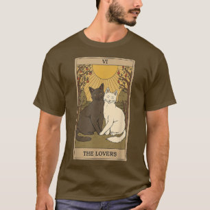 Camiseta Los amantes de la tarjeta tarot vintage, magia, oc