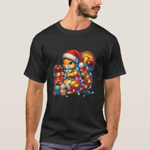 Camiseta Los amantes de las ardillas Navidades iluminan el 