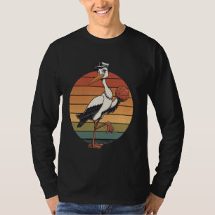 Camiseta Los amantes de las cigüeñas vintage juegan al balo