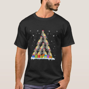 Camiseta Los amantes de las Cockatiels de Santa Hat son los