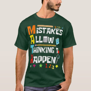 Camiseta Los amantes de las matemáticas vuelven a los error