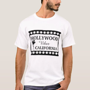 Camiseta Los amantes de las películas de Hollywood en blanc