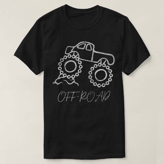Camiseta Los amantes de los autos grandes asombrosos Monstr (Diseño del anverso)