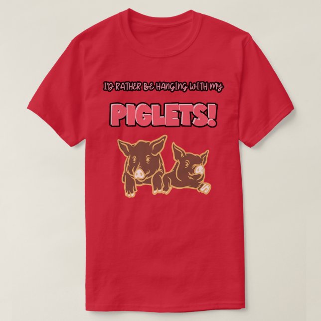 Camiseta Los Amantes De Los Cerdos Colgando Con Mis Gomas A (Diseño del anverso)