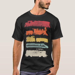 Camiseta Los amantes de los trenes retro de Mens