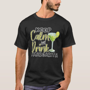 Camiseta Los amantes de Margarita mantengan la calma y beba
