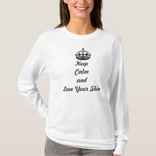Camiseta Los amantes de Skincare "guardan calma y aman su
