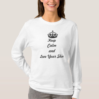 Camiseta Los amantes de Skincare "guardan calma y aman su