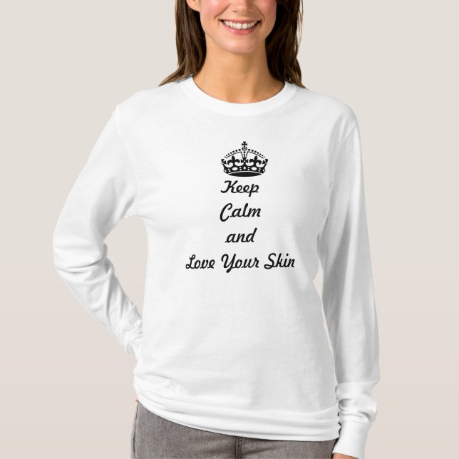 Camiseta Los amantes de Skincare "guardan calma y aman su (Anverso)