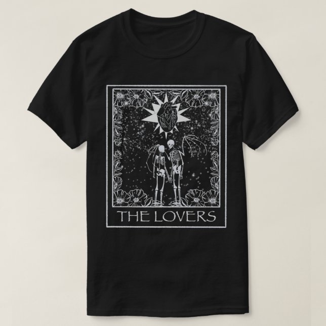 Camiseta Los amantes de Tarot Premium  (Diseño del anverso)