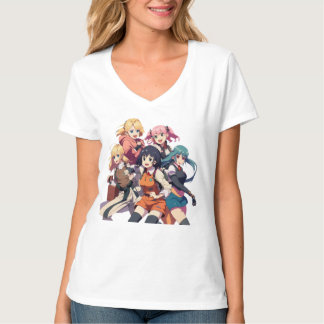 Camiseta Los amantes del arte pop de manga TShirt anime div