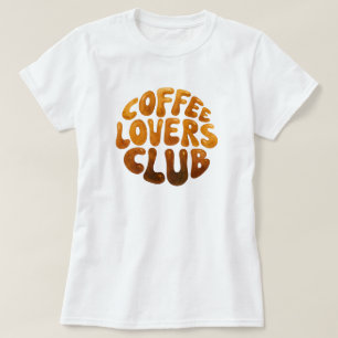 Camiseta Los amantes del café Club Wall Art, Tipografía cap